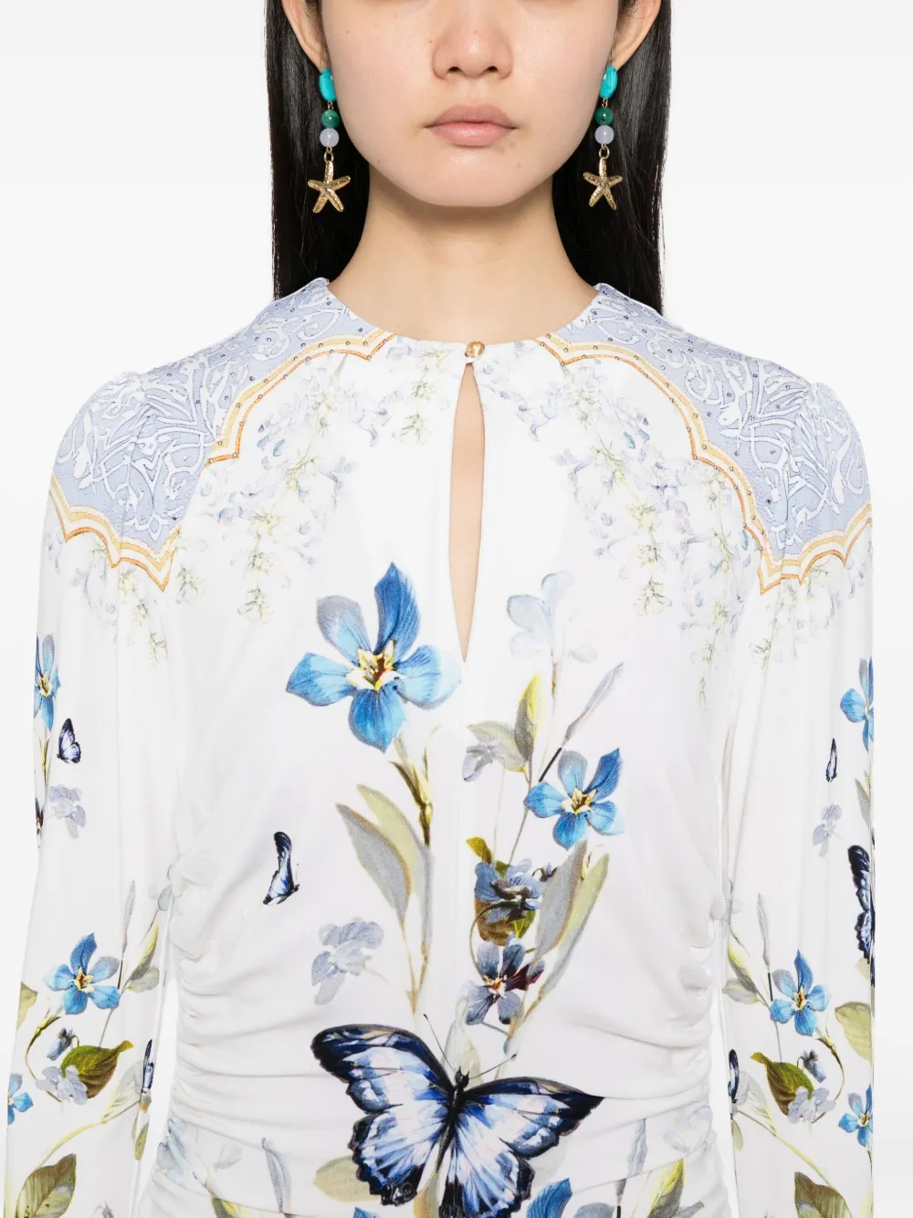 Camilla Botanical Ballads jurk Beige