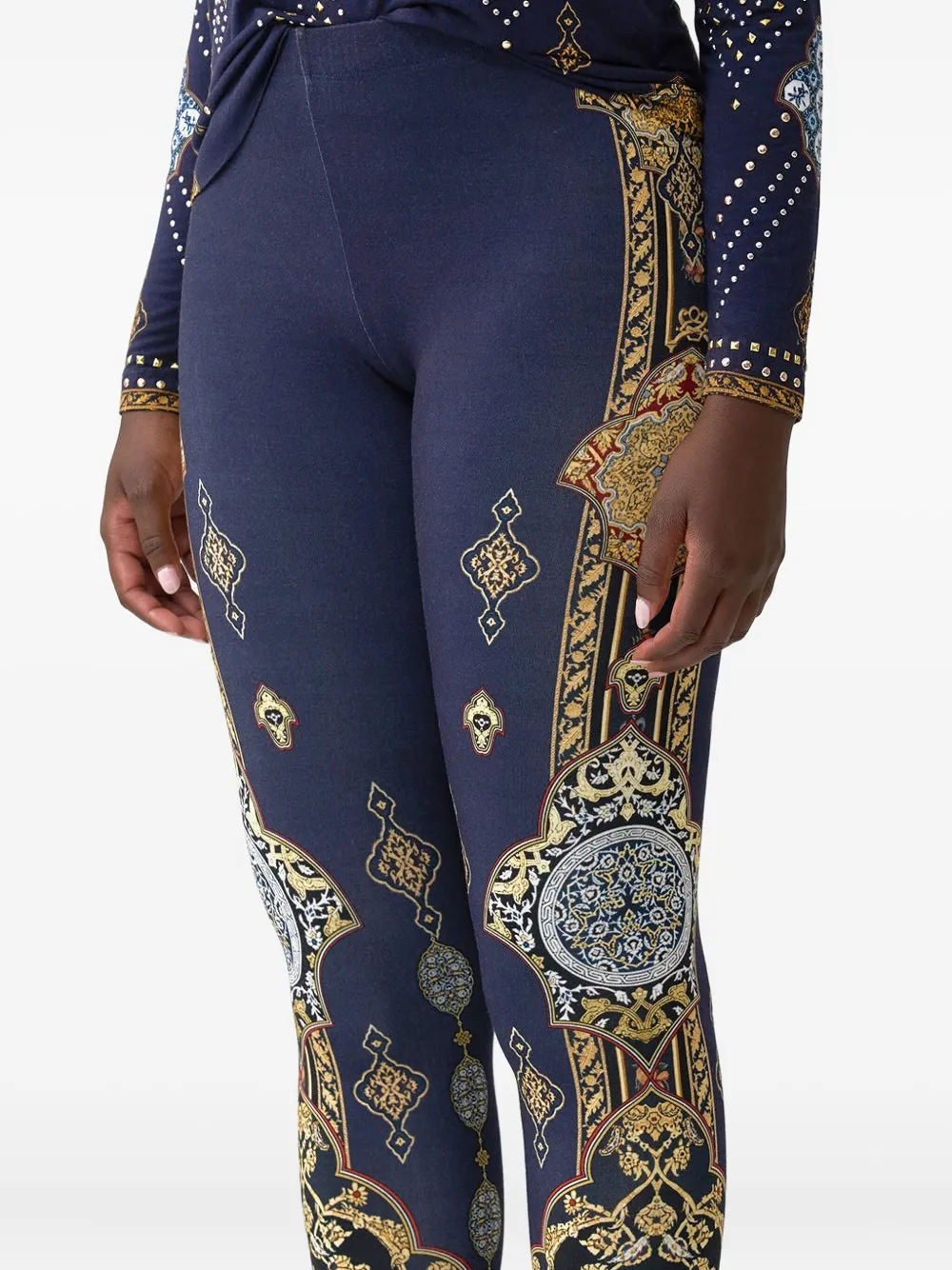Camilla Imperial Gate legging met print Blauw