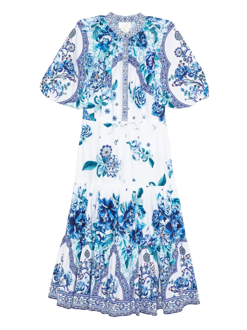 Camilla A Ceramic Garden dress - Bianco