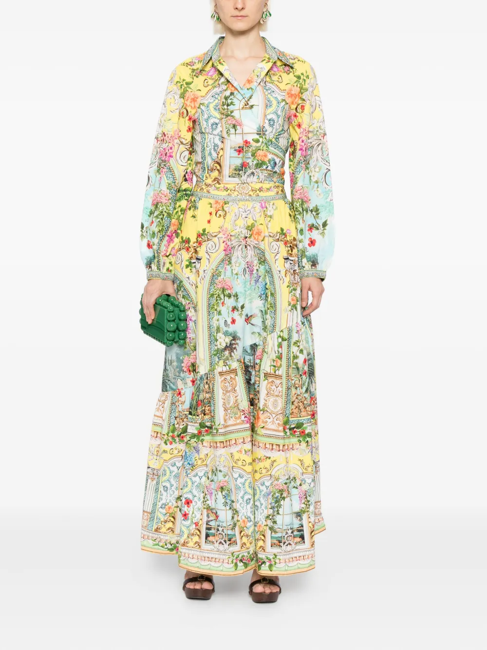 Camilla Tales Of Topkapi Palace gestrikte blouse - Geel