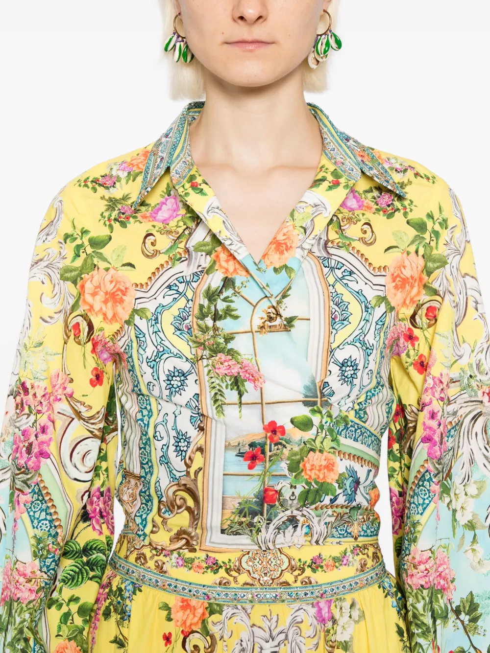 Camilla Tales Of Topkapi Palace Tied Shirt In Multi