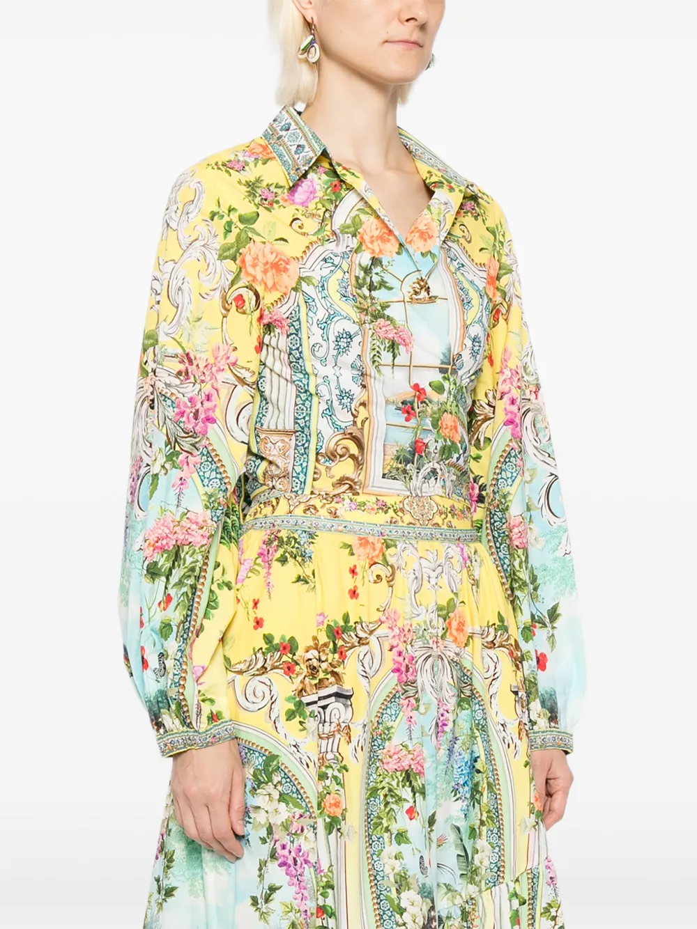 Camilla Tales Of Topkapi Palace gestrikte blouse Geel