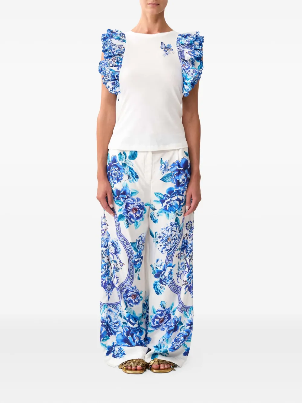 Camilla A Ceramic Garden top Wit