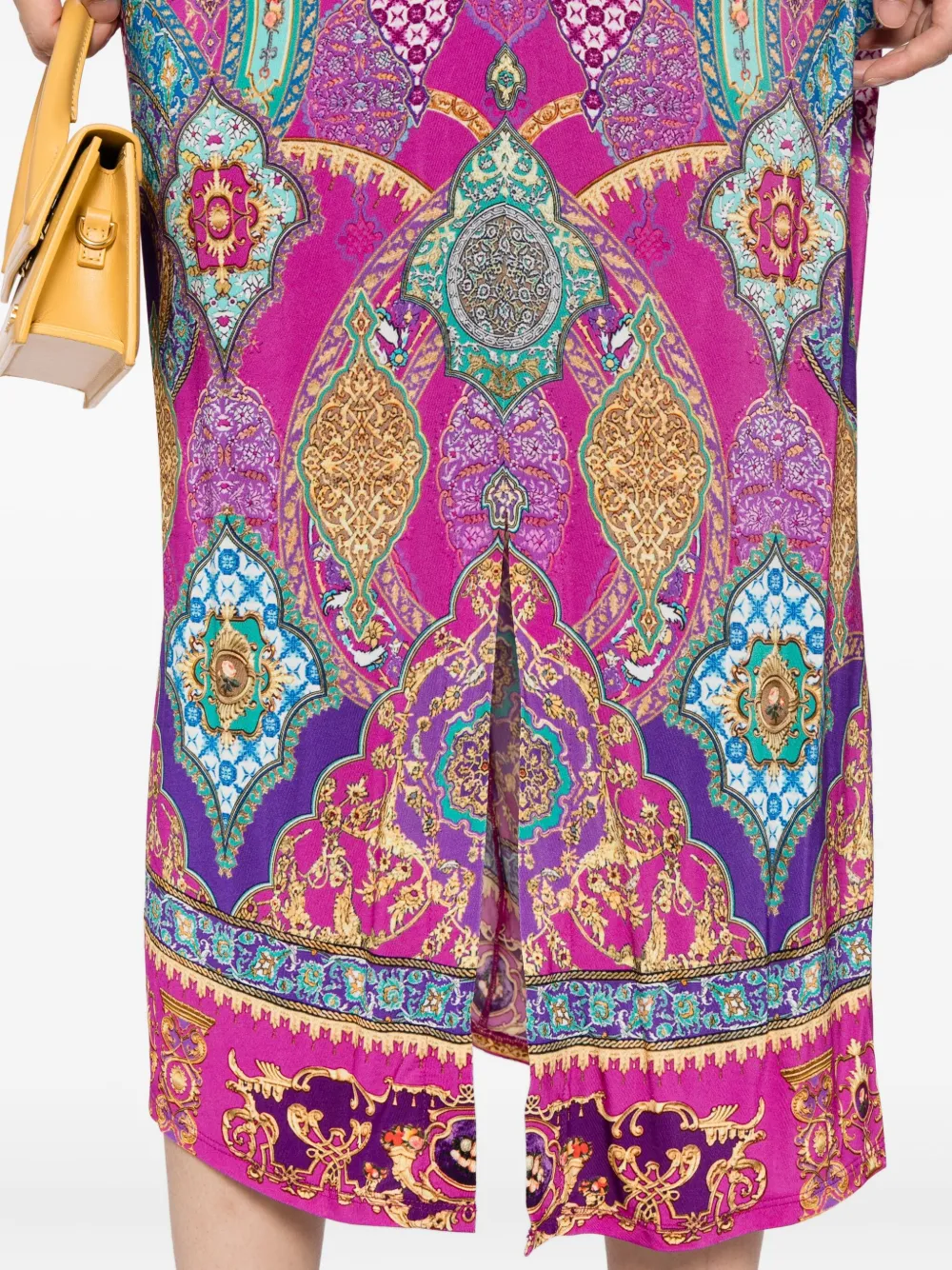 Camilla Jersey jurk met all-over print Paars