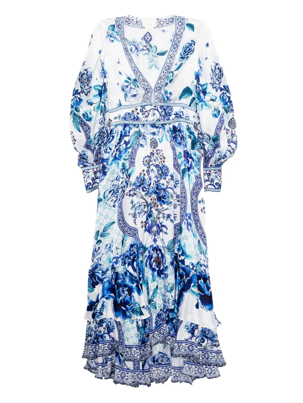 Camilla button front dress | White | Image 1