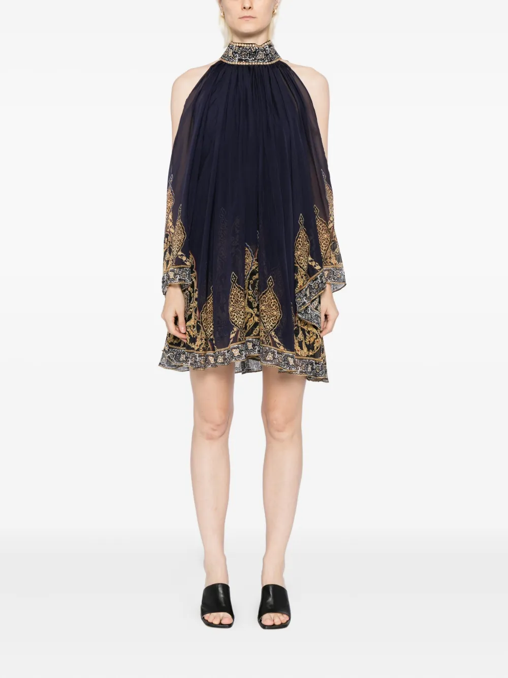 Camilla The Imperial Gate mini-jurk - Blauw