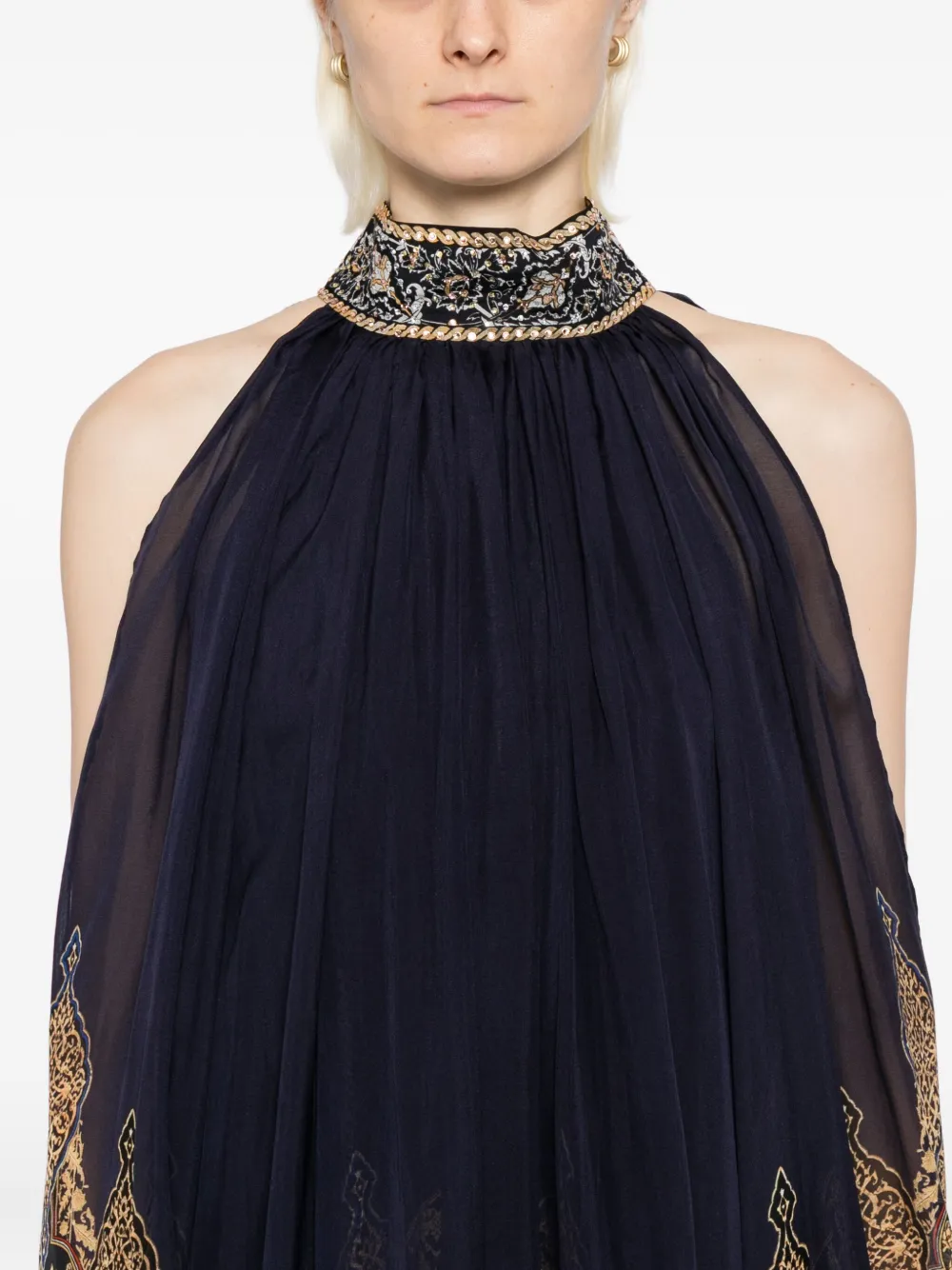 Camilla The Imperial Gate mini-jurk Blauw