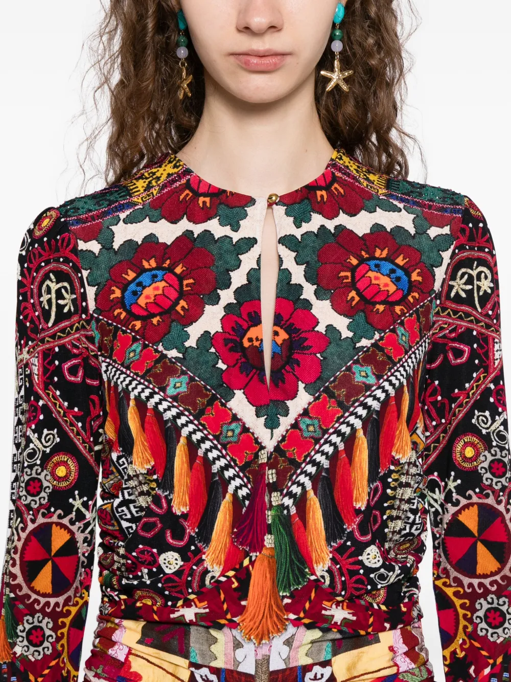 Camilla Patchwork Alchemy jurk Rood