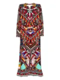 Camilla Patchwork Alchemy dress - Red