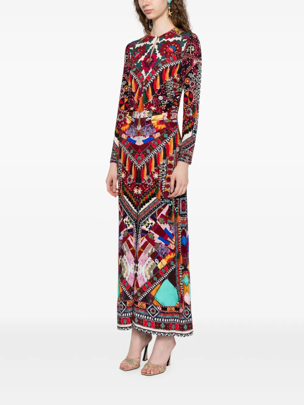 Camilla Patchwork Alchemy jurk Rood