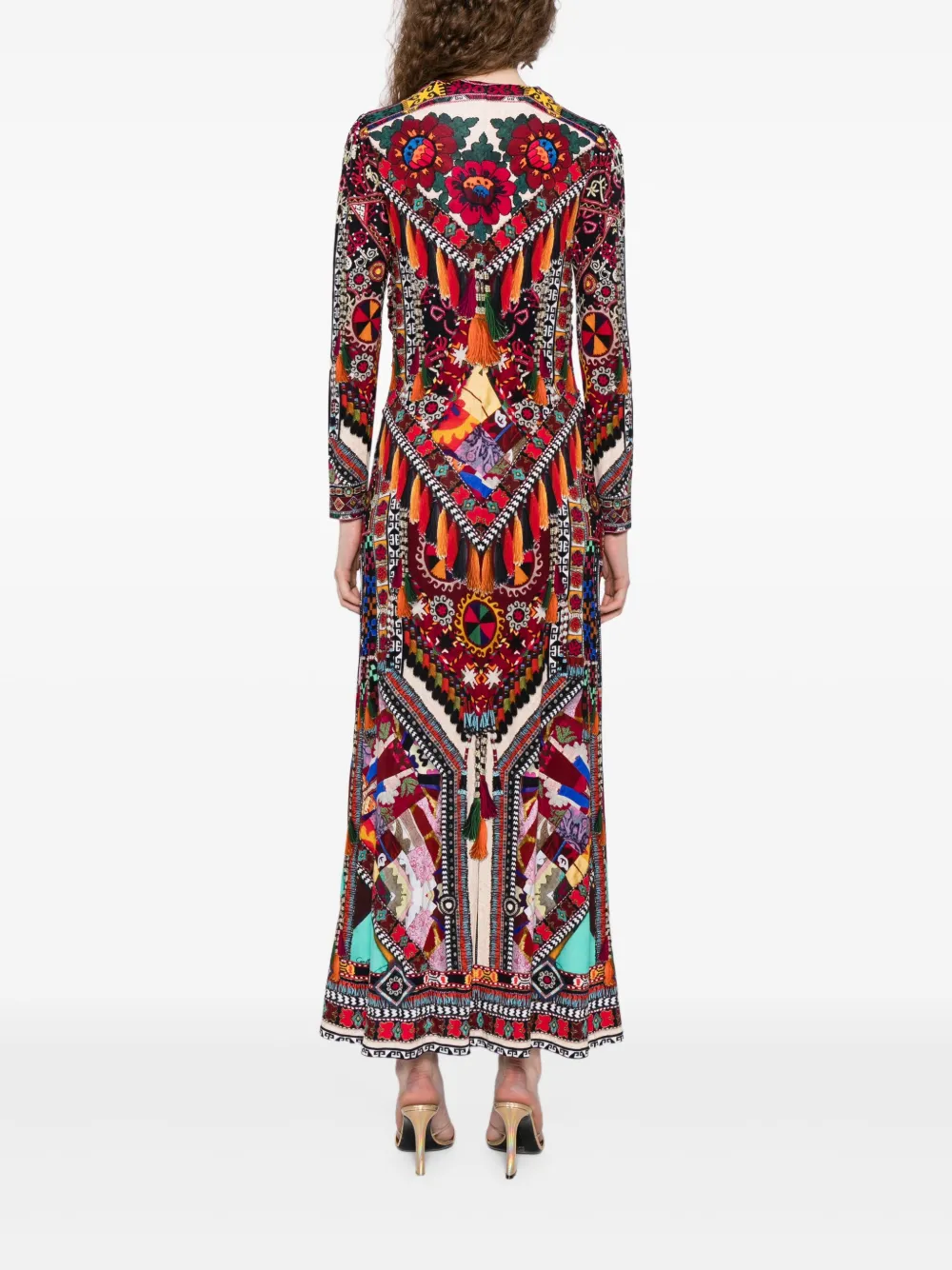 Camilla Patchwork Alchemy jurk Rood