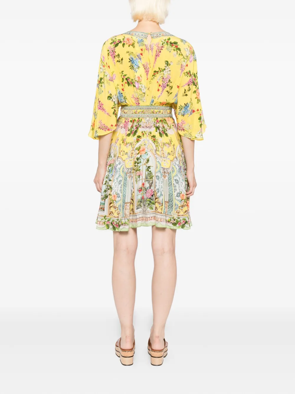 Camilla Tales Of Topkapi Palace Mini Dress In Yellow