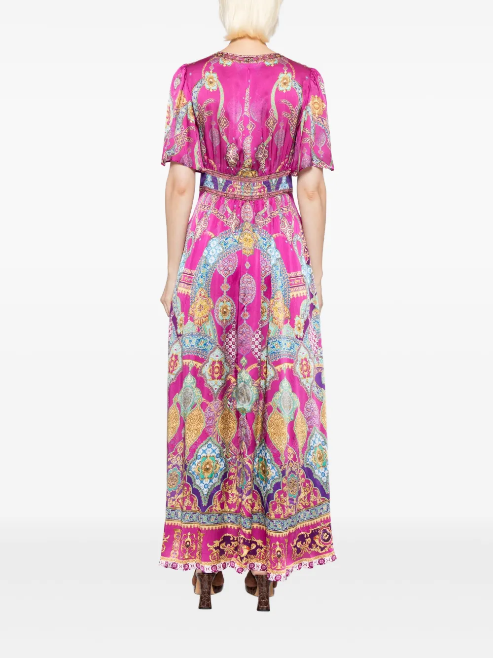 Camilla Jurk met all-over print Paars