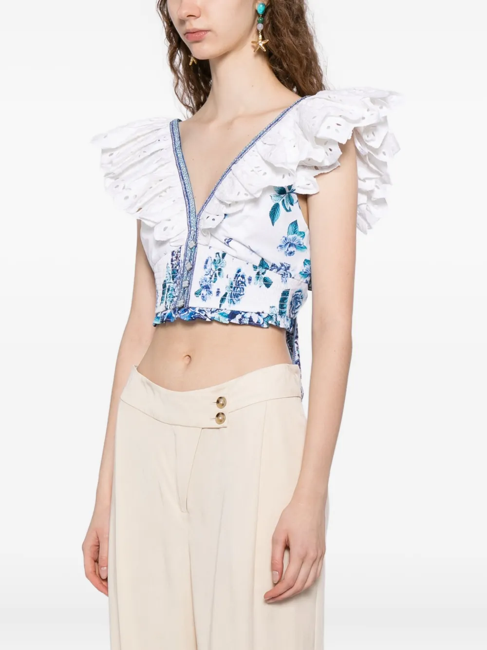 Camilla A Ceramic Garden top Wit