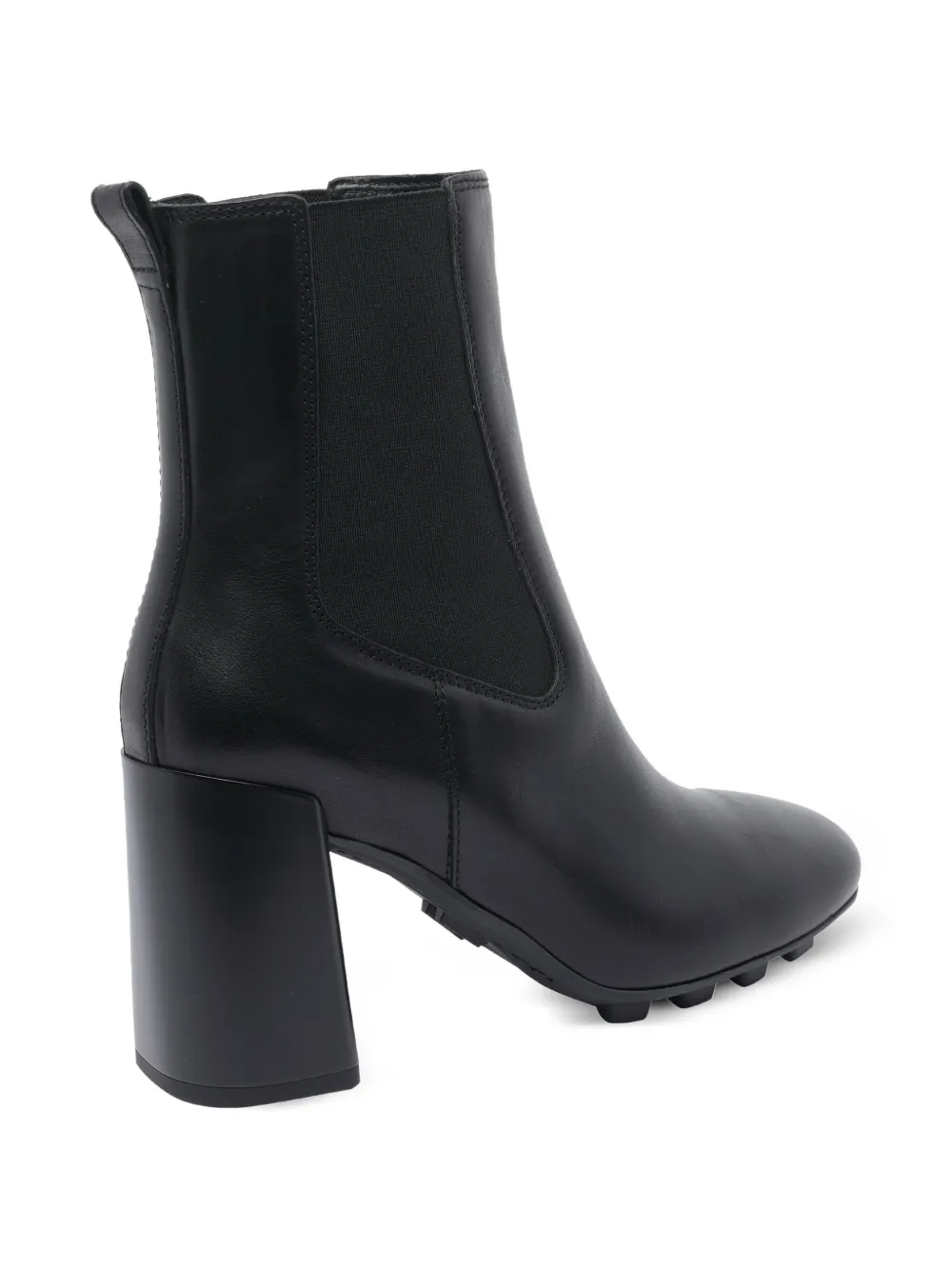 Hogan 90mm block-heel leather boots Black