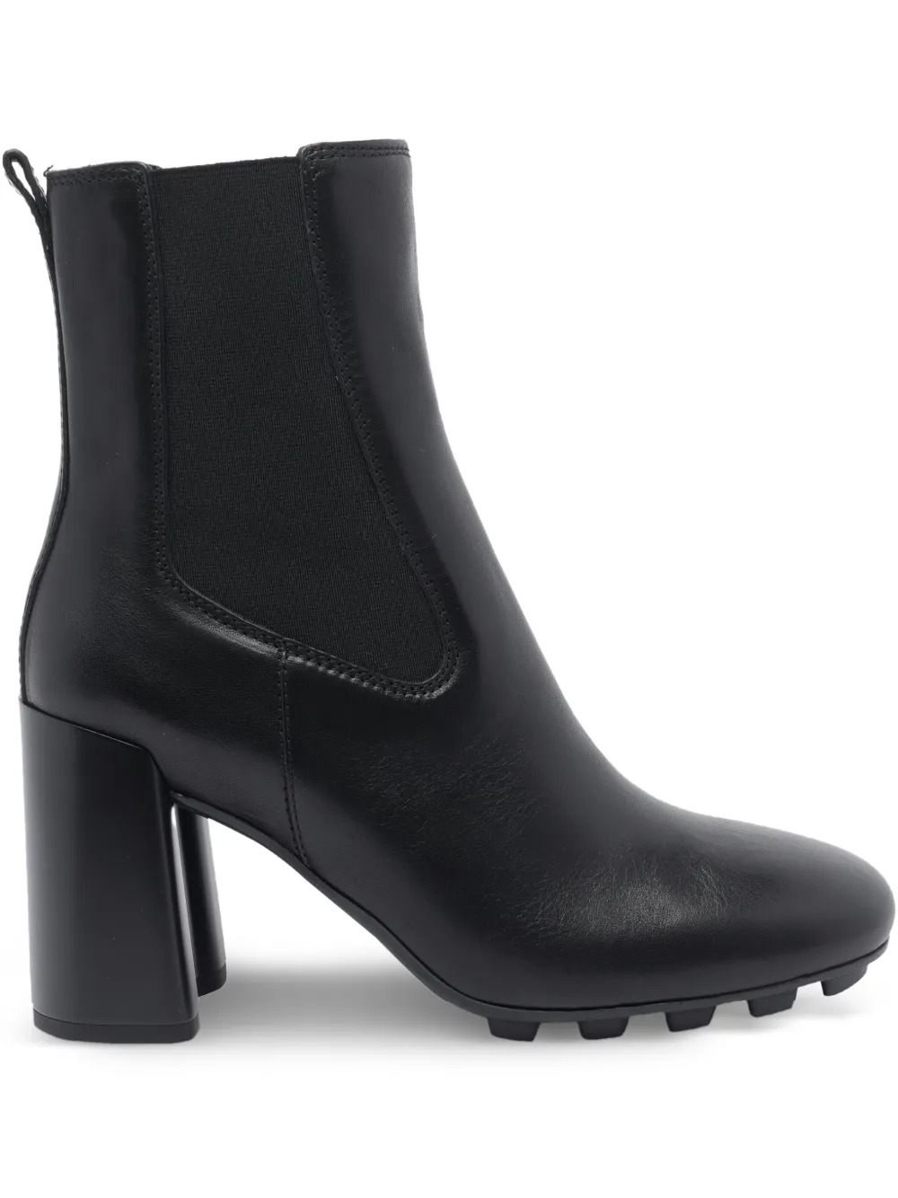 Hogan 90mm block-heel leather boots Black