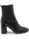 Hogan 90mm block-heel leather boots - Black