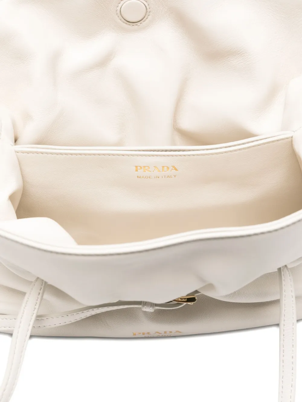 Prada small Dada buckle shoulder bag Wit