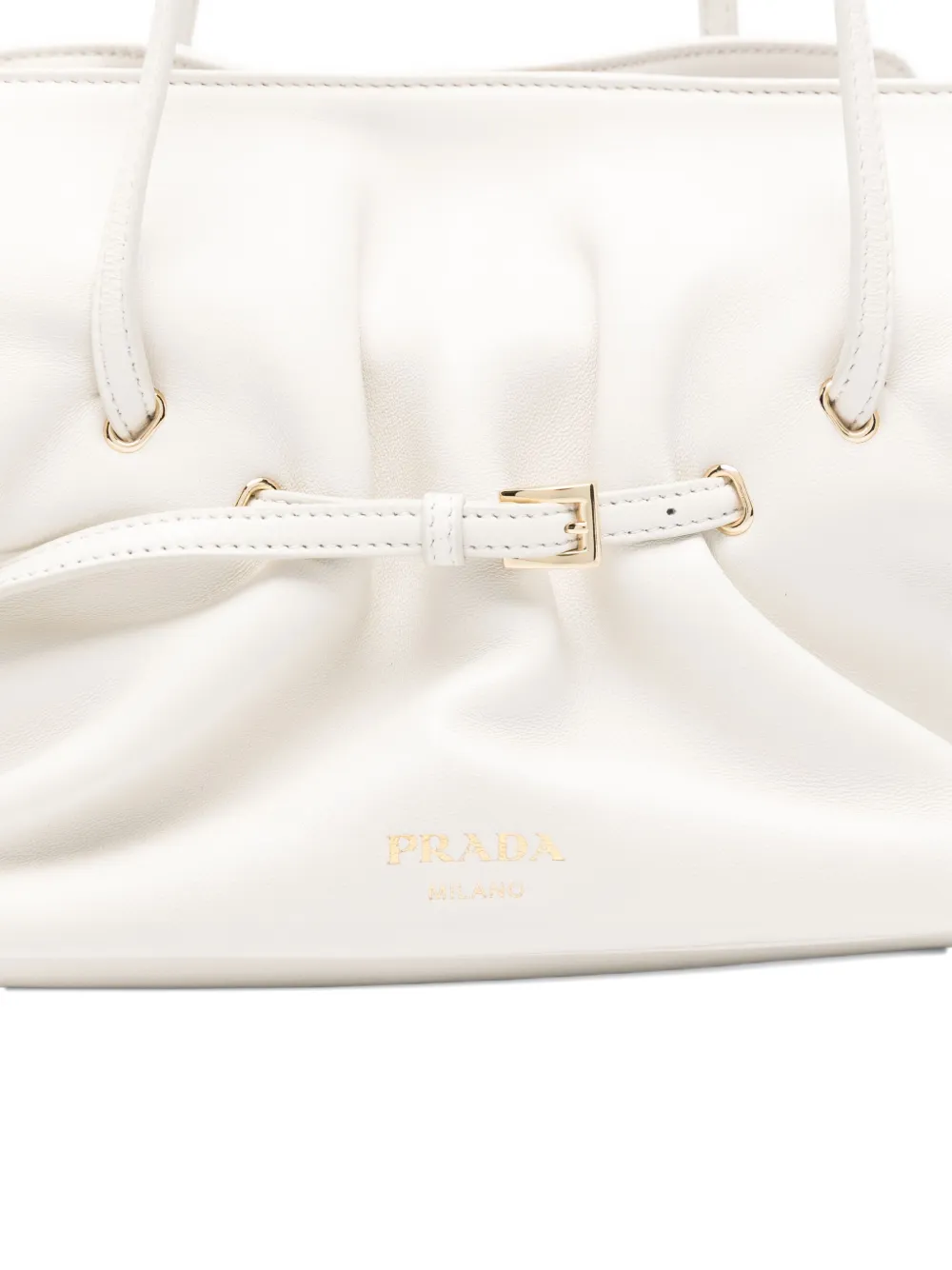 Prada small Dada buckle shoulder bag Wit