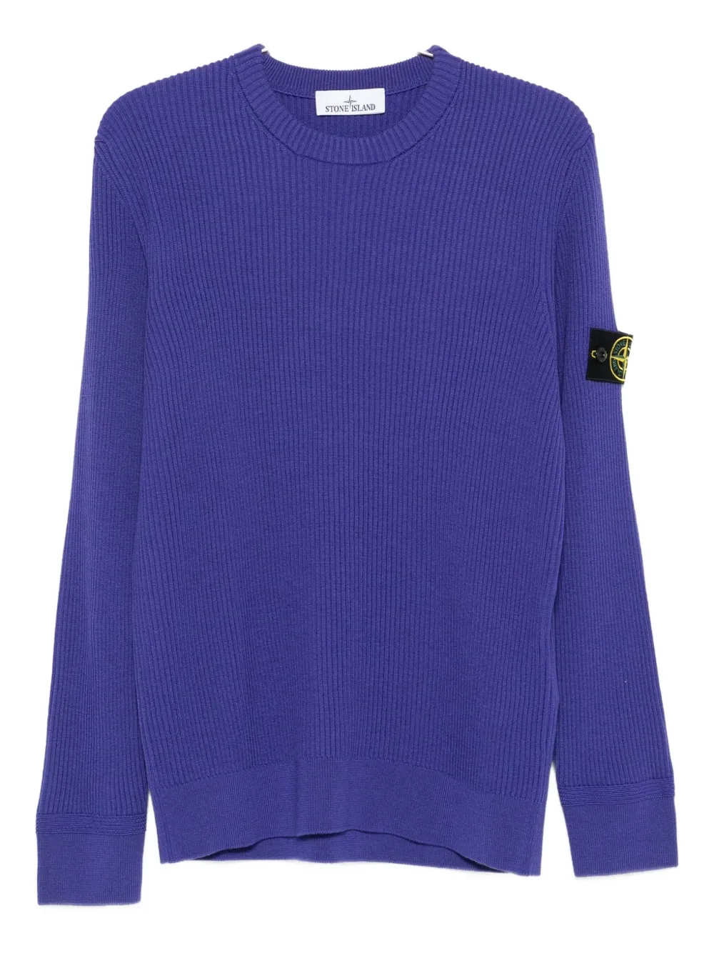 Stone Island ribbed crew-neck sweater Paars