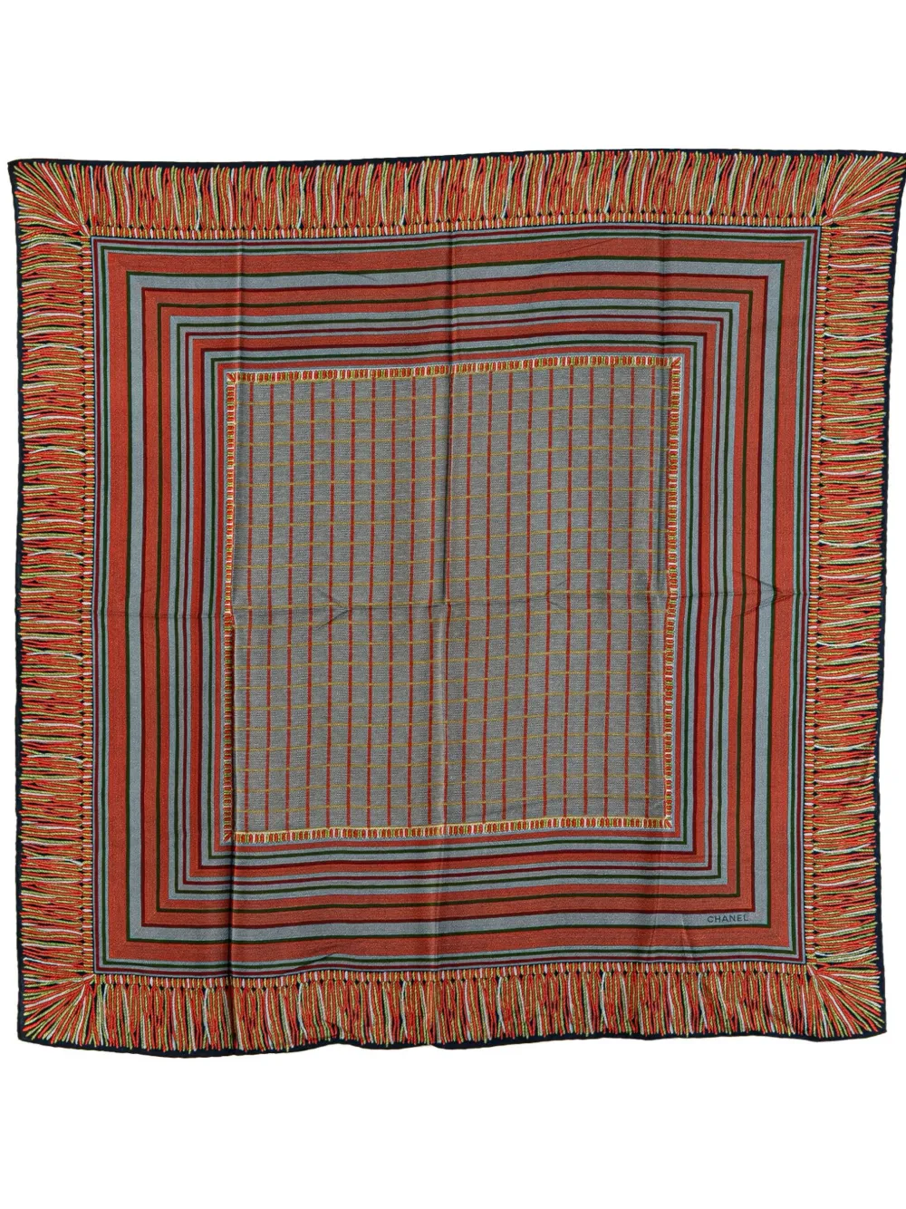 2000-2025 Tweed Print Silk Scarf scarves