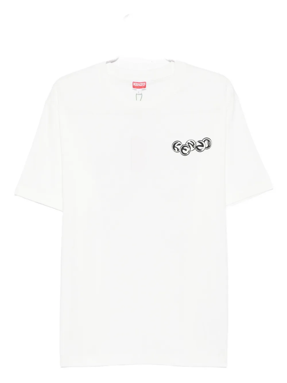 Kenzo logo-print T-shirt Wit