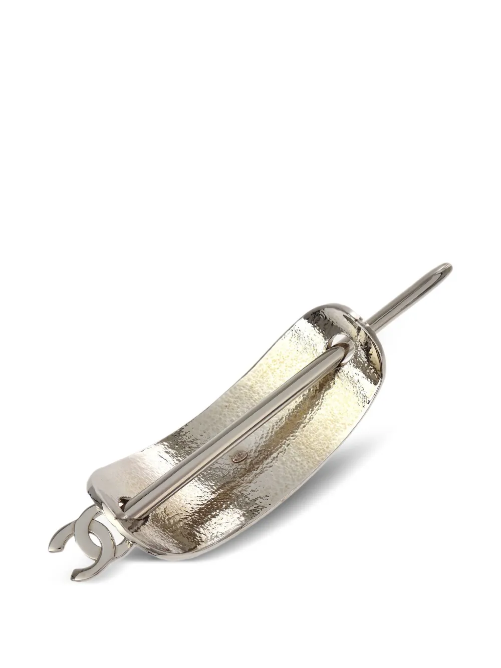 CHANEL Pre-Owned 1998 quilted logo hairpin | Image 2