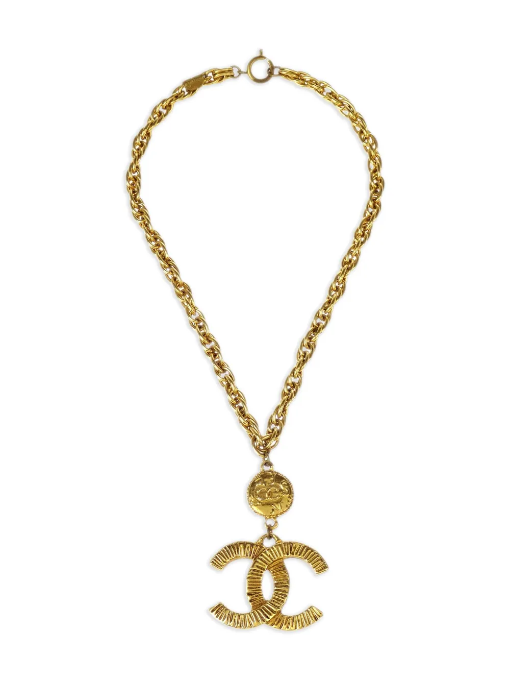 CHANEL Pre-Owned 1990-2000s CC pendant necklace | Gold | Image 1