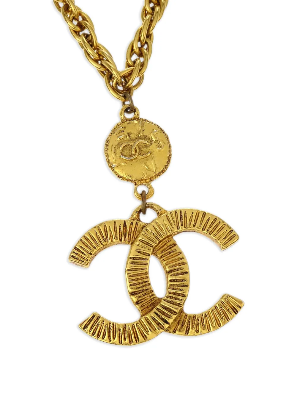 CHANEL Pre-Owned 1990-2000s CC pendant necklace | Image 2