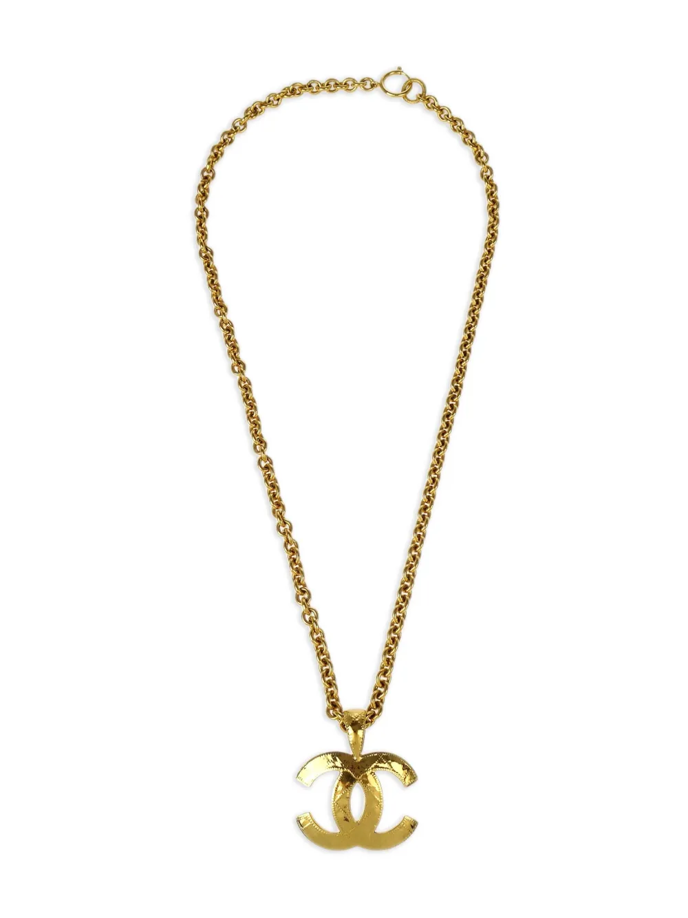 CHANEL Pre-Owned 1994 CC pendant necklace | Gold | Image 1