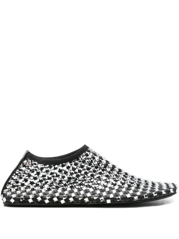 Christopher Esber Minette Embellished Ballet Flats in Black