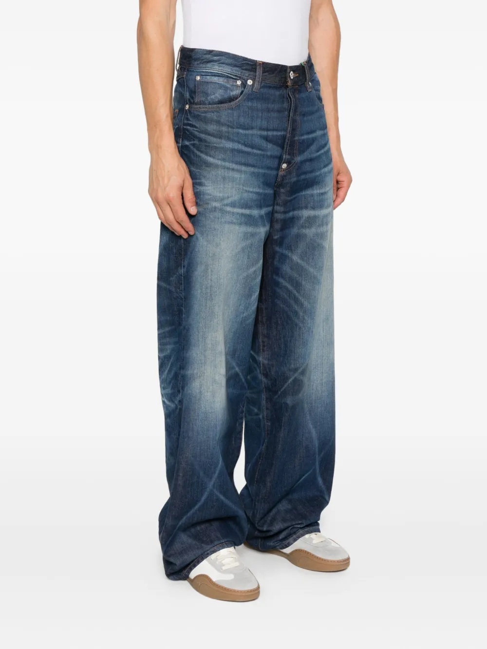 Kenzo faded-effect jeans Blauw