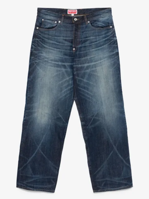 Kenzo jeans con efecto descolorido
