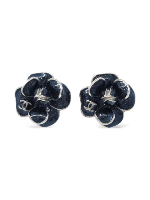 CHANEL Pre-Owned 2009 Camellia Clip-On earrings
