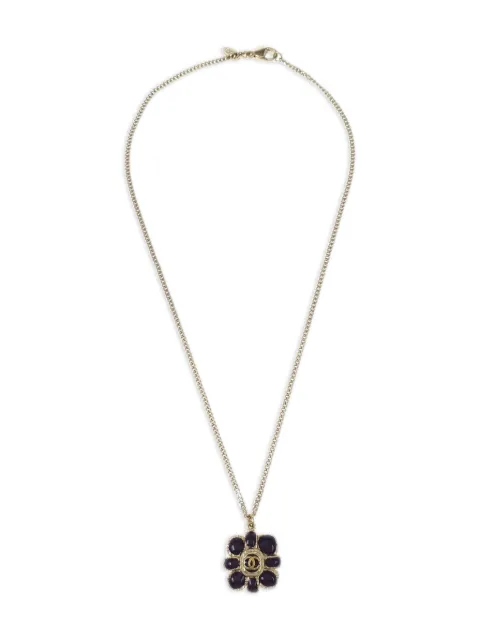 CHANEL Pre-Owned 2008 flower chain necklace