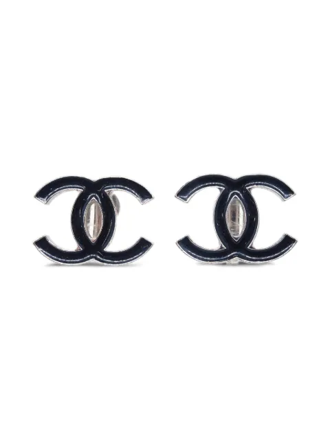 CHANEL Pre-Owned 2004 CC logo clip-on earrings