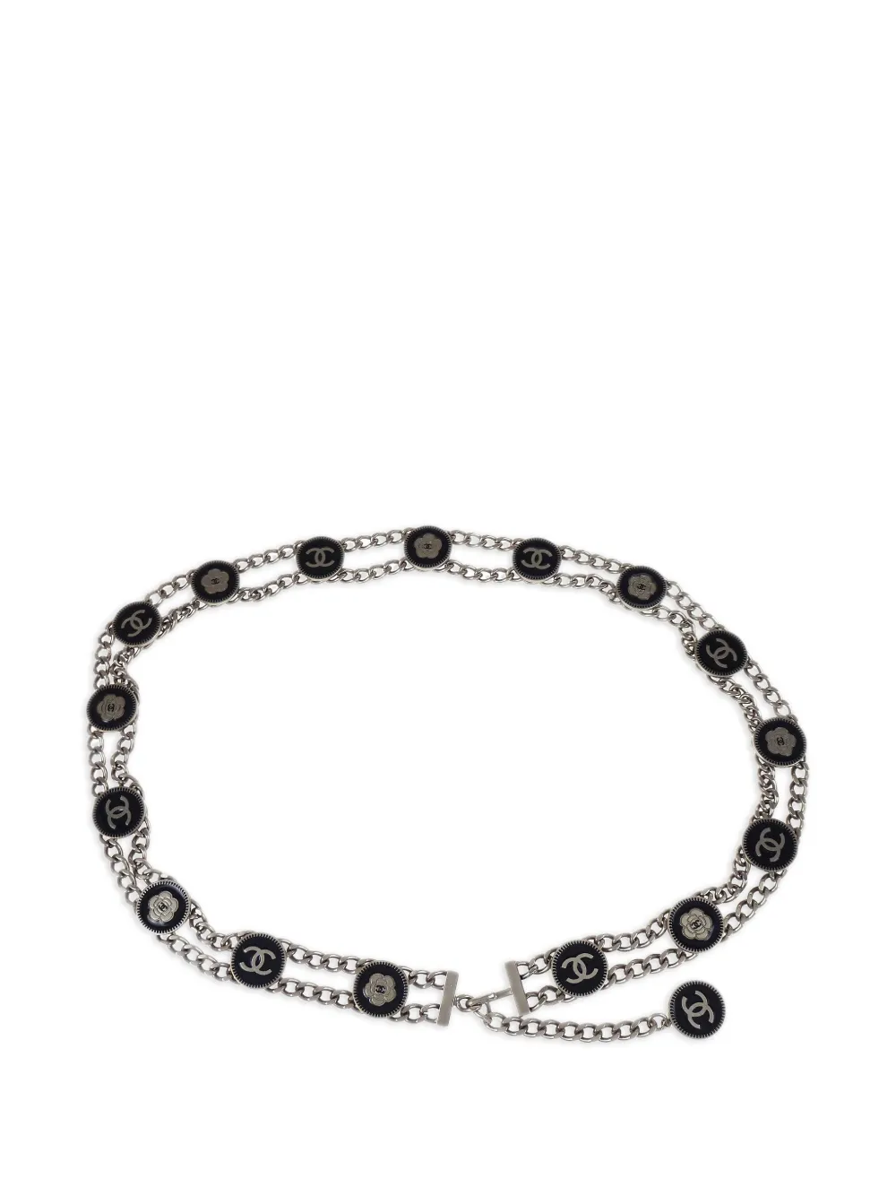 CHANEL Pre-Owned 2004 メダリオン チェーンベルト | シルバートーン | Image 1