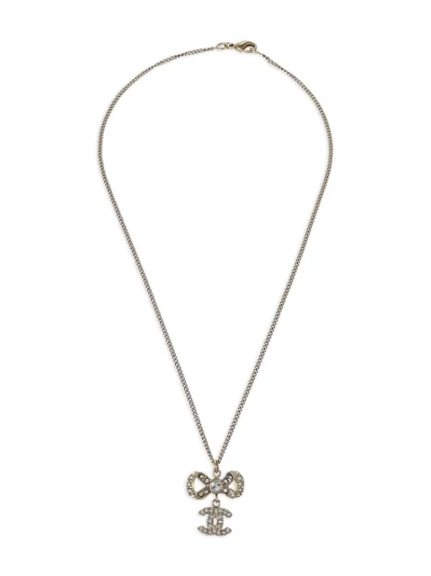 CHANEL Pre-Owned 2012 bow chanel necklace