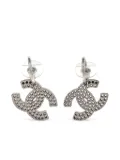 CHANEL Pre-Owned 2003 CC logo dangle earrings - Silver