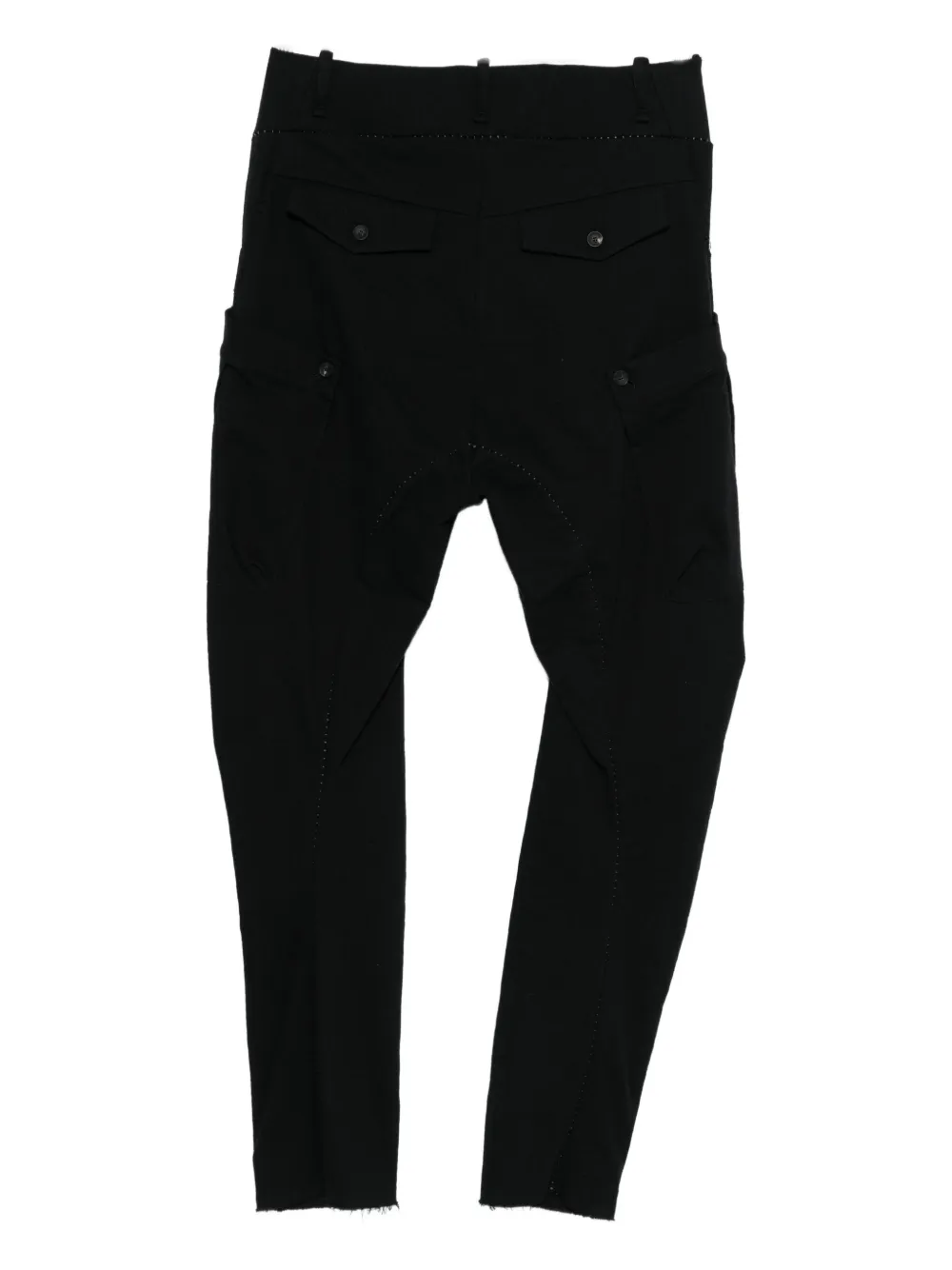 Masnada Drop-crotch Trousers In Black