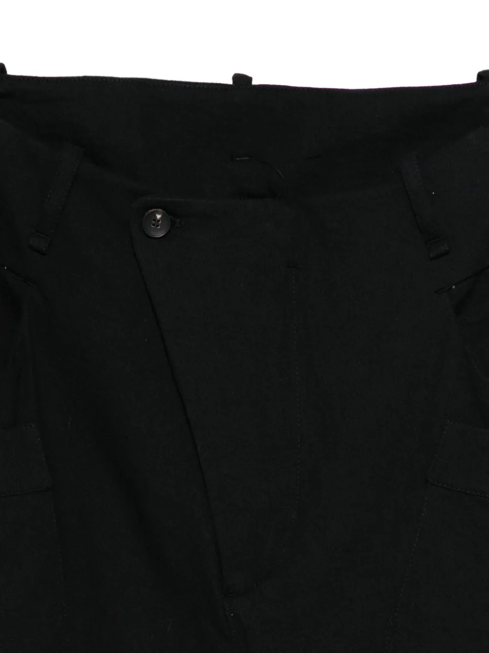 Masnada Broek met verlaagd kruis Zwart