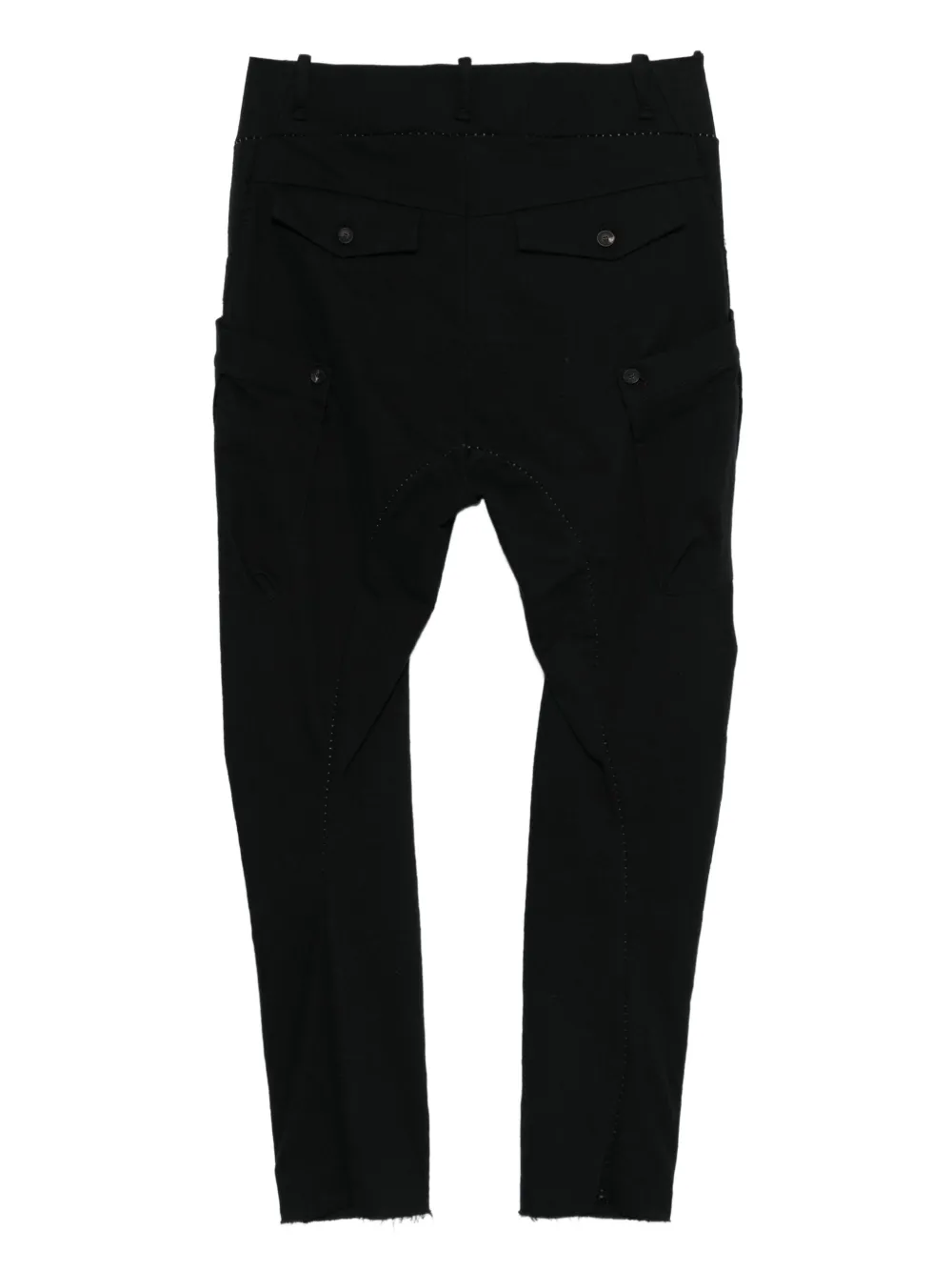 Masnada drop-crotch trousers - Zwart