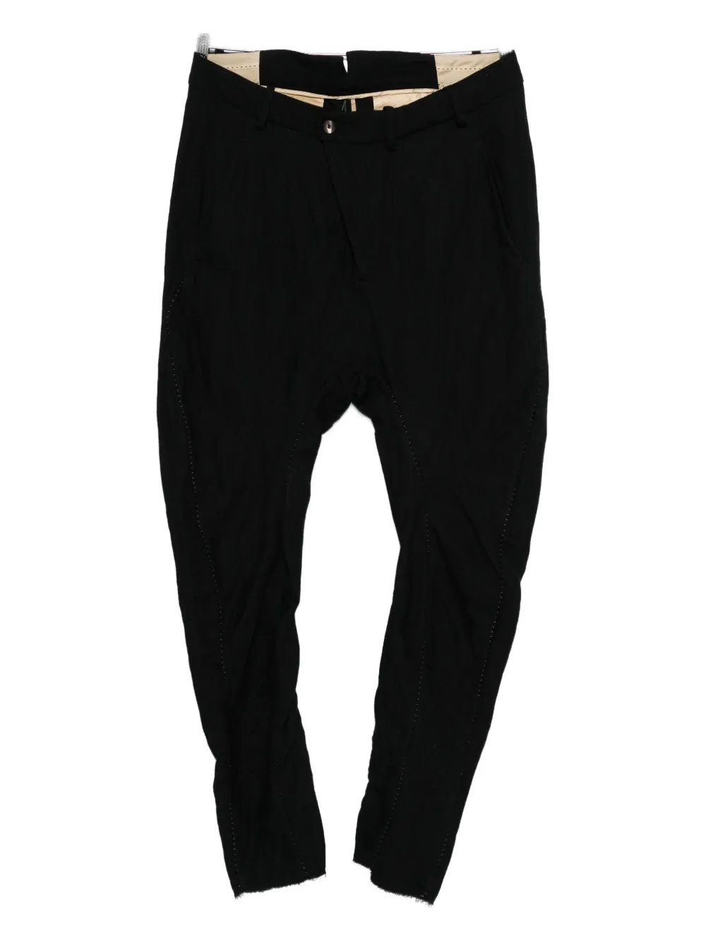 Masnada Drop-crotch Trousers In Black