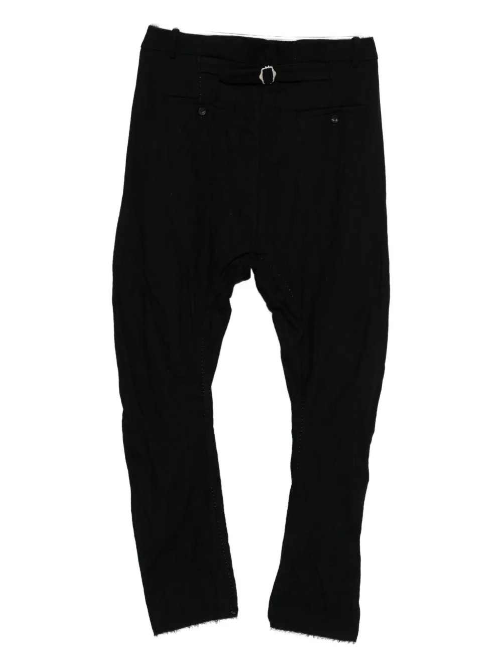 Masnada Drop-crotch Trousers In Black