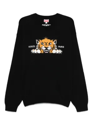 Kenzo Suéter Con Motivo Lucky Tiger | Negro | FARFETCH CL