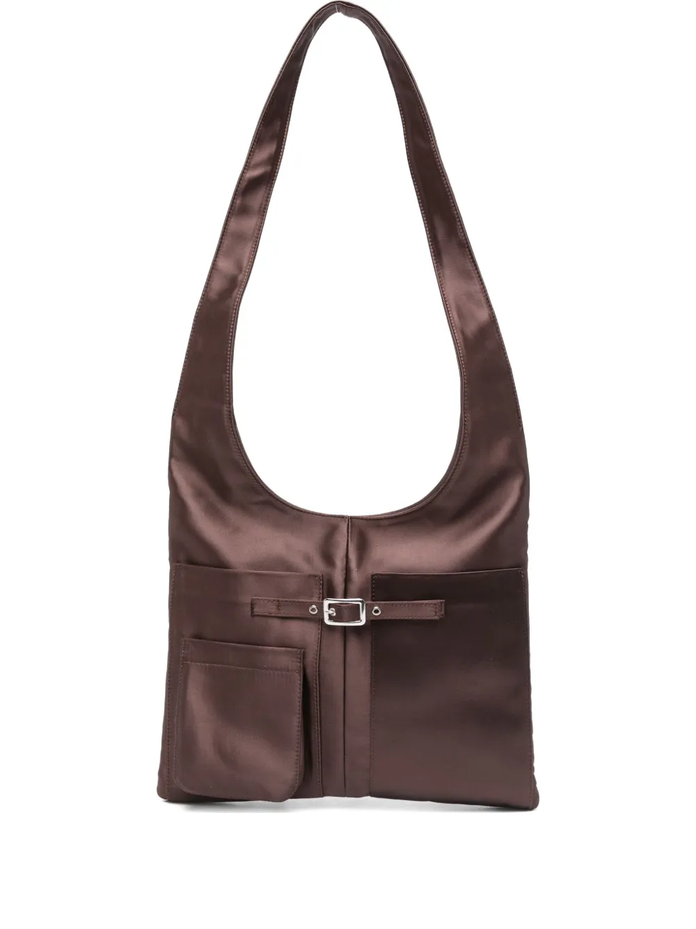 Gimaguas Blanca satin shoulder bag | Brown | Image 1