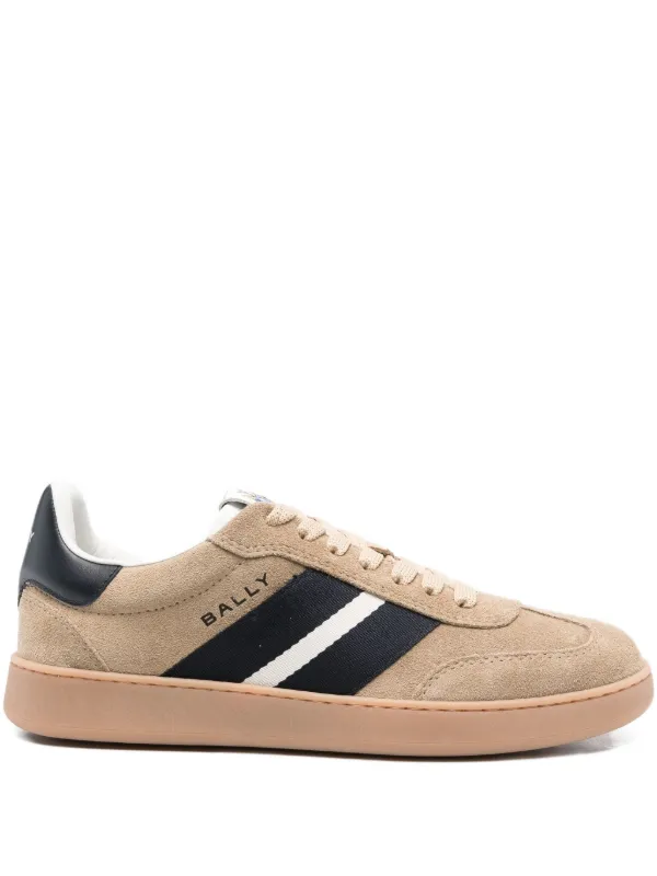 Bally Retro Crest Suede Low-top Sneakers in Brown