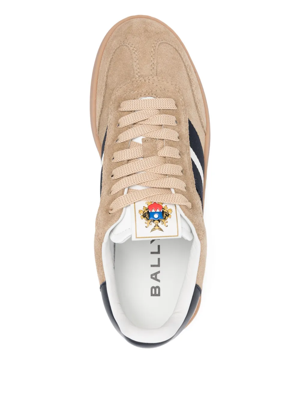 Bally Retro Crest suede low-top sneakers Brown