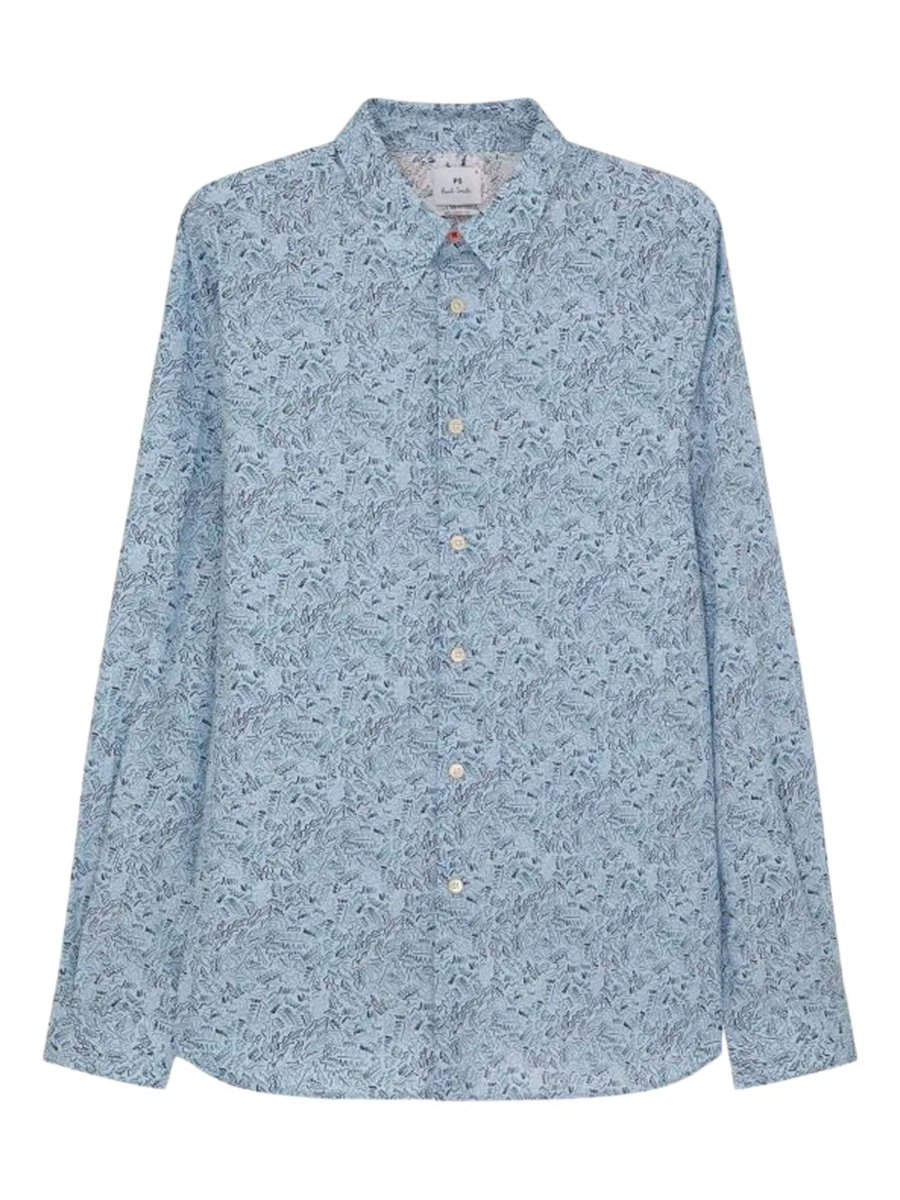 PS Paul Smith floral-print shirt - ブルー PS Paul Smith floral-print shirt - ブルー