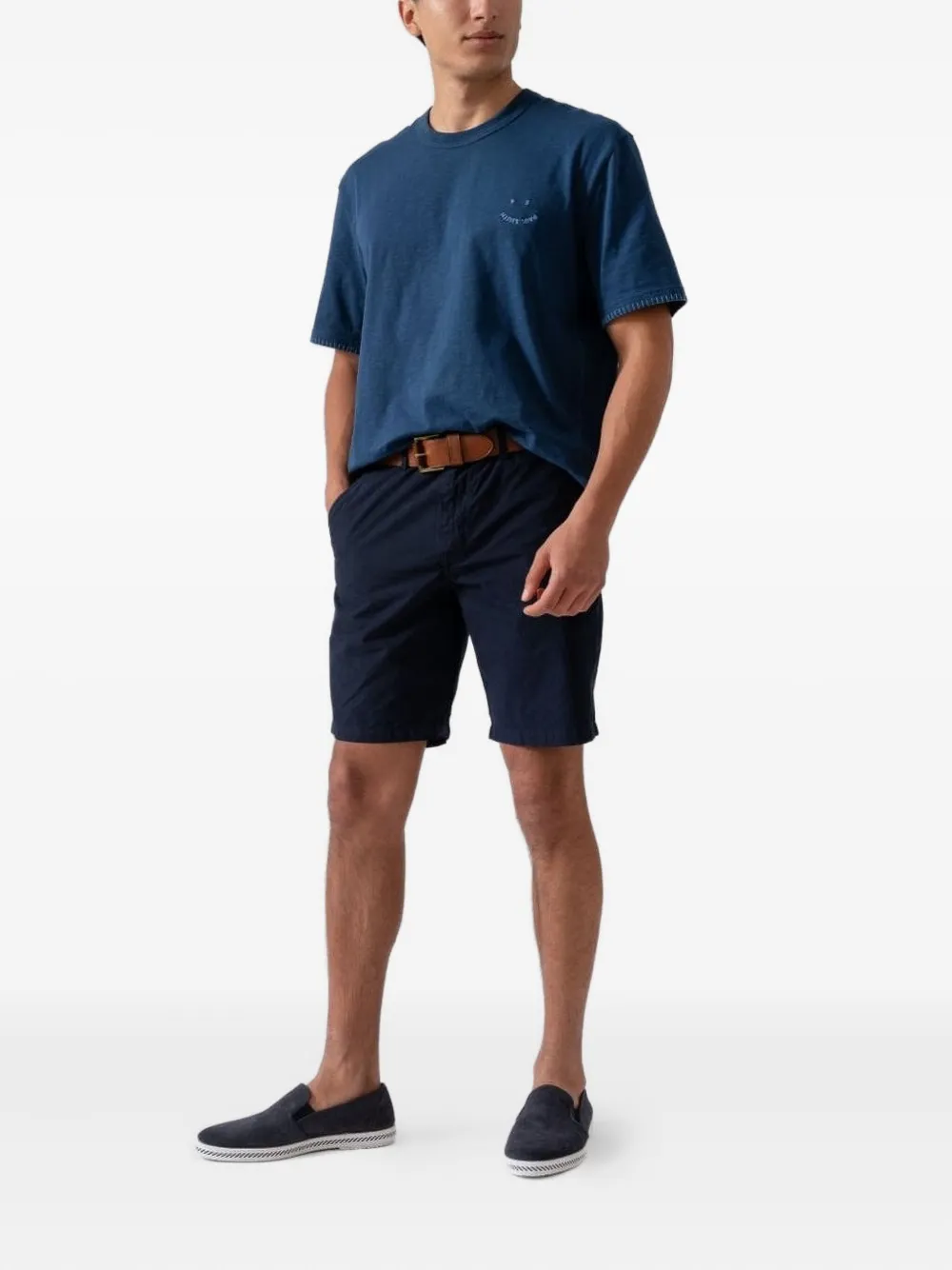 Ps By Paul Smith Cotton Shorts In Blue